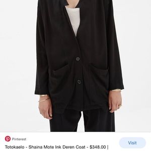 Shaina Mote Derek coat, Ink